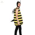 Adult Bumble Bee Costume Role Play Clothing with Headpiece Cute Animal Costume for Cosplay Props. 