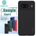 Nillkin ( Pixel 8 ) Hard PC + TPU Case for Google Pixel 8 Phone Cases Luxury Frosted PC + TPU Hard Protection Back Cover With Phone Stand - Black. 