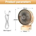 DP-7638 AC/DC Rechargeable 4000mAh Lithium Battery 360° Adjustable Desk / Clip Fan With Night Lighting Function.