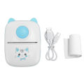 Mini Thermal Printer 200DPI Sticker Maker Machine Portable Bluetooth Photo Printer for Journal Photos Notes. 