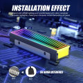 5V ARGB Sync Computer 2280 SSD M2 Radiator PC RGB M.2 Nvme Cooling A. 