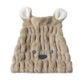 Fluffy Headscarf Long Hair Absorbent Bath Cap Bear Style Quick-drying Hair Towel Shower Cap Strong Absorbent Towel After Bath. 