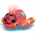 2.4G Spray Remote Control Boat Easy To Use Children'S Water Toys Birthday Gift Submarine Boat Shape Toys Yellow. 