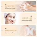 BIOAQUA White Rice Raw Pulp Facial Soap Face Wash Foam Facial Cleanser Moisturizing Oil Control Body Bathing Handmade Soap.