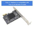 PCIe SATA Card 4 Port Expansion Card,SATA III 6 Gbps Controller Expansion Card, PCIE 1X to 4 Port SATA3.0 Expansion Card. 