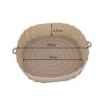 1/2pcs Silicone Air Fryers Oven Baking Tray Pizza Fried Chicken Airfryer Silicone Basket Reusable Airfryer Pan Liner Accessories.