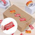 Fragile Warning Sign Sticker Scuff Resistant Careful Handling Fragile Warning Sign Sticker. 
