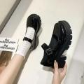 Lolita Shoes Japanese Girl Platform Black high heels fashion Round Toe Mary Jane Women Patent faux Leather Student Cosplay Shoes House Foocus.