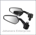 1Pair Aluminum Alloy Handlebar End Mirrors Looking Glass For Motorcycle. 
