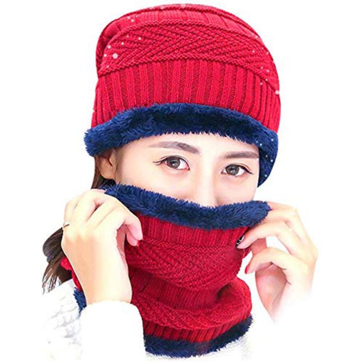 Winter Hat And Neck Warmer For Men Woman