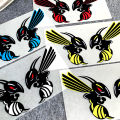 Reflective Angry Bee Honeybee Motorcycle Sticker JDM Cartoon Motocross Racing Vinyl Decals Motorbike For Piaggio VESPA Sctooer.
