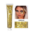 QIBEST Monochrome Pop Glitter Glitter Cream Shine Brightening Highlight Face, Body, Glitter Gel, Stage Makeup. 