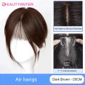 BeautyEnter Synthetic Bangs wig for women with natural fluffiness and increased hair volume 3D eight character facelift bangs.