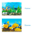 Aquarium Background Poster Decoration Aquarium Landscape Sticker Poster Fish Tank 3D Background Painting Sticker 40*62cm. 