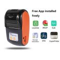 Bluetooth Thermal Printer 58mm (2-inch) | POS Receipt Printer Compatible with Smartphone, Android, iOS, Windows, Computer | Portable Wireless Mobile Printer For Bill Printing, Ticket Printing, Token Printing | Goojprt PT-210 with 3 Rolls. 