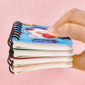 Three-dimensional 3D notebook Cute Painting Kawaii Painting coil notebook 80 sheets Stationery Mini pocket notepad for School Office Travel Art enthusiasts Journaling. 