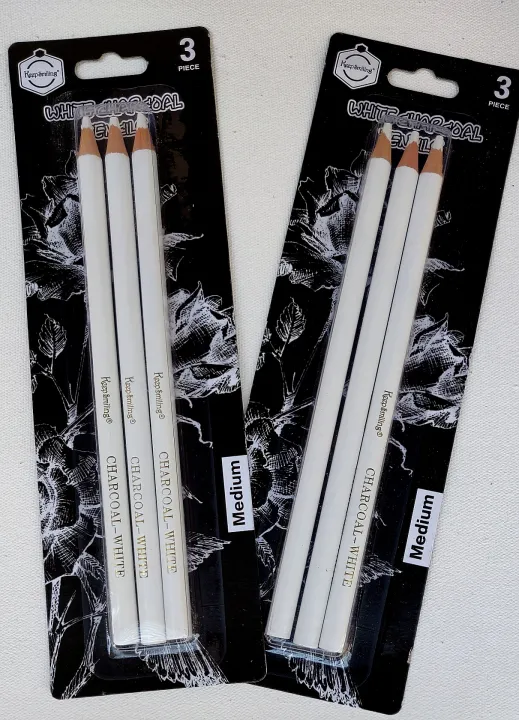 Keep%20Smiling%20White%20Charcoal%20Pencil%20Set%203%20Pcs%20for%20Sketching%20Drawing%20&%20Artistic%20Work%20-%20Image%206