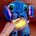 Disney Plush Doll Stitch Music Lights Sleeping Breathing Stitchs Soothing Calm Rest Sleep Playmate Kawaii Child Toy Kids Gift. 