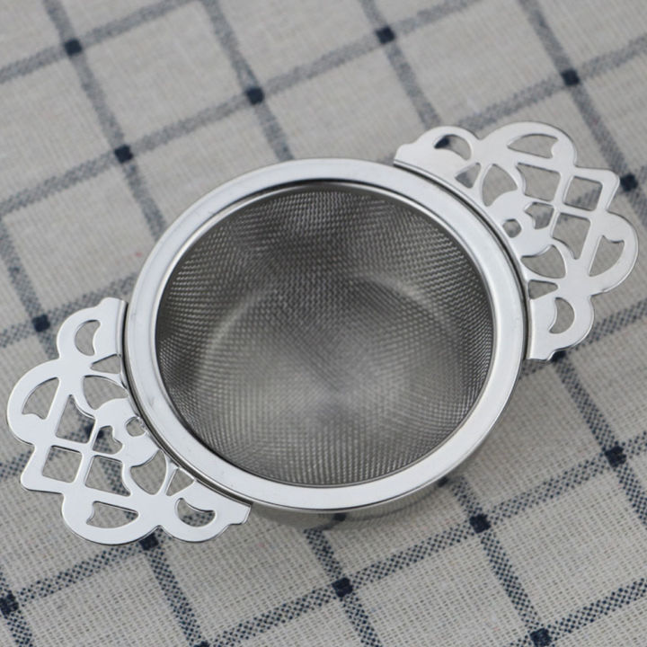 Tea%20Strainers%20with%20Drip%20Bowls%20(2-Pack);%20Elegant%20Stainless%20Steel%20Loose%20Leaf%20Tea%20Strainers%20Exquisite%20Product%20-%20Image%205