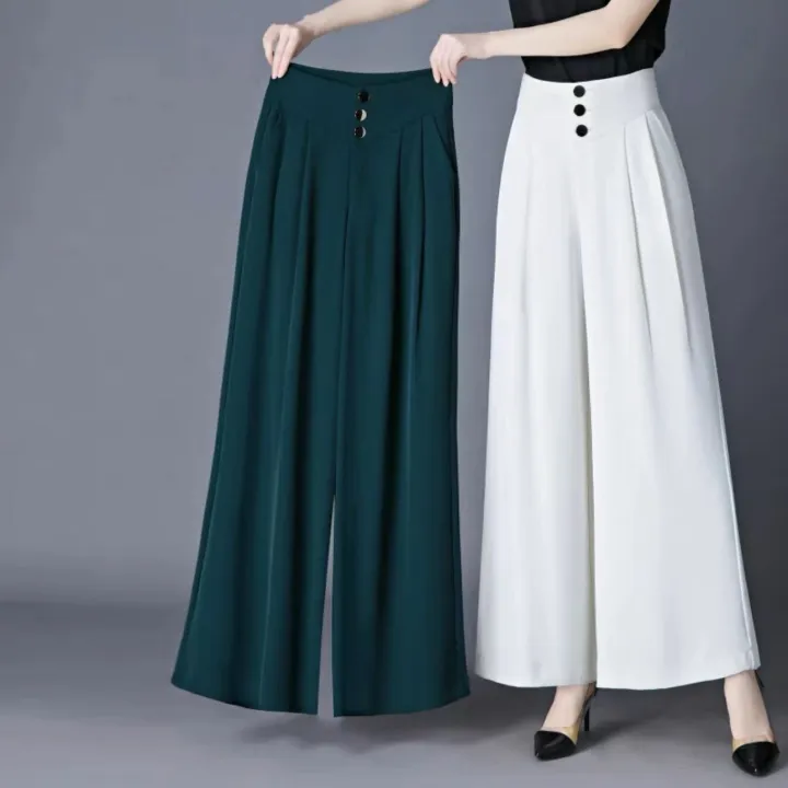 High-End%20Wide-Leg%20Pants2023Spring%20and%20Autumn%20New%20Women's%20Skirt%20Pants%20High%20Waist%20Drooping%20Slimming%20Solid%20Color%20Casual%20High-End%20Wide-Leg%20Pants%20-%20Image%205