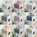 【linfang store】Geometric Refrigerator Cloth Single Door Refrigerator Dust Cover Double Towel Washing Machine Cover.