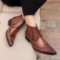 Men's formal shoes Men's leather boots Martin boots men s business shoes leather shoe men formal shoe boots men high Chelsea boots for men boots. 