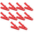 Nax 10Pcs Electric Crocodile Clips 20A 10Mm Opening Test Clip Connector Mini Probe Clamps For Electronic Instruments. 