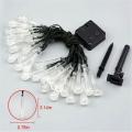 20 LED Icicle Lights Solar Powered Raindrop String Fairy Lights for Out. 