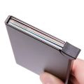 Aluminium Alloy Anti Rfid Blocking Bank Card Holder ID Bank Card Case Rfid Protection Metal Credit Card Holder. 