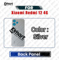 For Xiaomi Redmi 12 4G Side Frame + Back Panel Housing + Camera Glass Back shell Replacement Spare Parts.