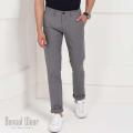 Slim-Fit Chino Gabardine Pants - Light Ash.
