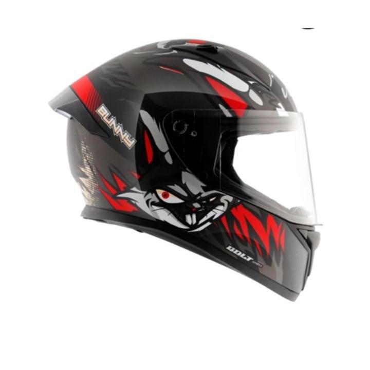 Vega Bolt Bunny Black Red Blue Helmet