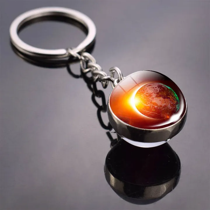 Planet%20Moon%20Earth%20Sun%20Glass%20Ball%20Pendant%20Car%20Key%20Chain%20Keyring%20Bag%20Hanging%20Decor%20-%20Image%203