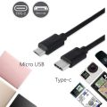 Type C Usb-c To Micro USB Cable For Samsung Micro B USB Type C Cord Male To Male For Xiaomi OTG Phone Micro USB Cable. 