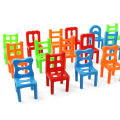 18Pcs/Set Mini Balance Chairs Game Stacking Blocks Assembly Family Game Balancing Training Interactive Educational Toy for Kids KankongAgu. 