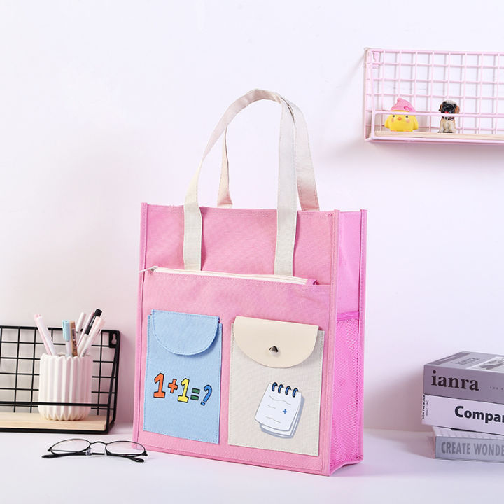 New%20PortableA4Document%20Pouch%20Men's%20and%20Women's%20Tuition%20Bag%20Large%20Zipper%20Art%20Make-up%20Bag%20Children's%20Homework%20Schoolbag%20-%20Image%206