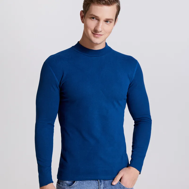 Keep Warm Thermal Underwear For Man Casual Solid Color Men's