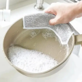 Double Layer/Single Layer Rust Removal Cleaning Cloth Kitchen Magic Dishwashing Towel Metal Steel Wire Cleaning Rag Microwave Stove Clean Tools Dish Cloth. 