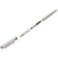 Jinhao 250 Frosted White Gold Fountain Pen M Nib Fountain Pen.