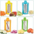 4 in 1 Rotary Grater & Slicer Cutter, Vegetable Choppers for Kitchen (Dry Fruit Slicer, Cheese Grater, Chip Slicer, Vegetable Chopper). 