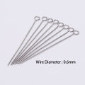 100pcs Stainless steel Eye Pins Findings Eye Head Pins For Jewelry Making Supplies DIY Craft Accessories. 