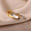 Initial A-Z Letter Rings For Women Stainless Steel Ring Alphabet Name Finger Ring Punk Christmas Jewelry Gift Bijoux Femme. 