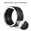 Manual Lens Mount Adapter Ring for Canon EF Mount Lens to Nikon Z5/Z6/Z7/Z50 Z-Mount Mirrorless Camera - black. 