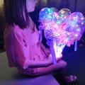 Handheld Magical Stick Princess LED Lantern Wand Stage Props Outdoor Summer Play Light Up Toy Glow At Dark Girls Princess Favor.
