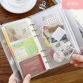 A5 A6 A7 A4 B5 Binder Pockets Waterproof PVC Pouch Transparent Binder Zipper Folders File Manager Storage Folder Document Filing Bags 6 Holes Organizer Storage Loose Leaf Bag.
