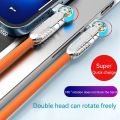 Fast Charge Type C Cable 180 Degree Rotation Elbow Cable for Game for Xiaomi Samsung OPPO Phone Charger USB C Micro USB Cable. 