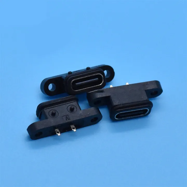2pcs%20TYPEC%202Pin%20Waterproof%20Female%20USB%20C%20Socket%20Port%20Hole%20Fast%20Charge%20Interface%20BDM%20-%20Image%204