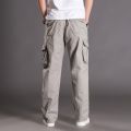 Thoshine Brand Spring Autumn Men Casual Cargo Pants 95% Cotton Multiple ckets Male Thin Trousers Loose Plus Size Oversize.