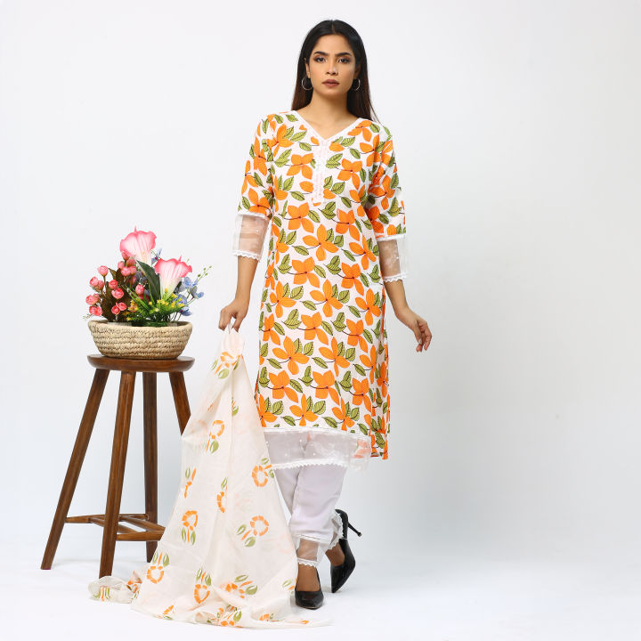 New Exclusive TC cotton Three Piece (3-Pice) Dress Collection For