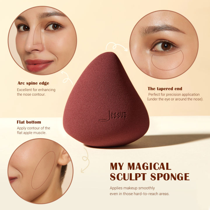 Jessup%20Foundation%20Brush%20with%20Makeup%20Sponge,%20Black%20Makeup%20Brush%20Flat%20Top%20Kabuki%20Brush%20for%20Liquid%20Blending%20Stippling,%20T881%20-%20Image%204